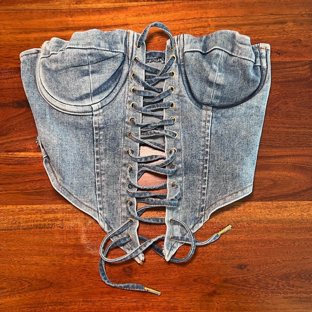Fashion Nova Denim Corset